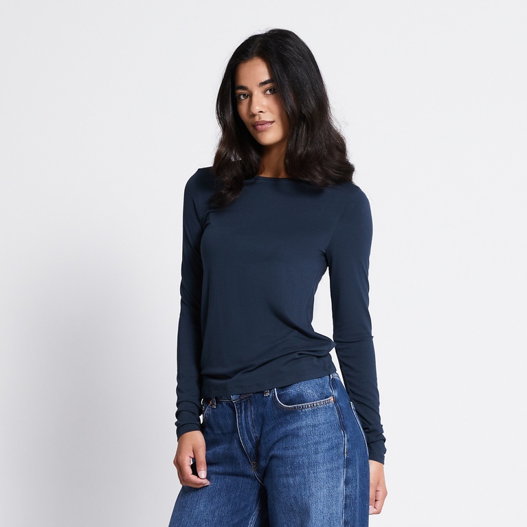 Soft feel top "Edda" Dark Blue